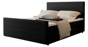 Čalúnená posteľ boxspring SICALA, 200x180, black