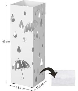 Biely stojan na dáždniky SAFFA