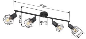 Brilagi - Bodové svietidlo CAGE 4xE14/40W/230V