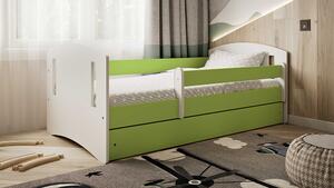 BabyBeds Detská posteľ s úložným priestorom Classic 2 Farebné prevedenie: Zelená, Velikost postele: 160x80 cm