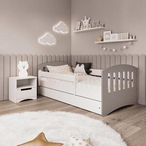 BabyBeds Detská posteľ s úložným priestorom Classic 1 Farebné prevedenie: Šedá MIX, Velikost postele: 160x80 cm