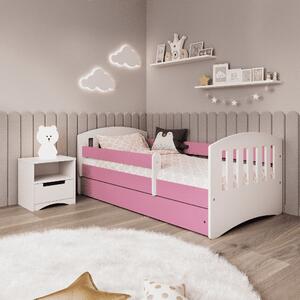 BabyBeds Detská posteľ s úložným priestorom Classic 1 Farebné prevedenie: Růžová MIX, Velikost postele: 180x80 cm