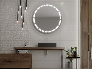 Okrúhle zrkadlo do kúpeľne s LED osvetlením C8 premium