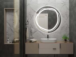 Okrúhle zrkadlo do kúpeľne s LED osvetlením C9