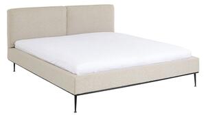 Béžová čalúnená dvojlôžková posteľ Kare Design East Side, 180 x 200 cm
