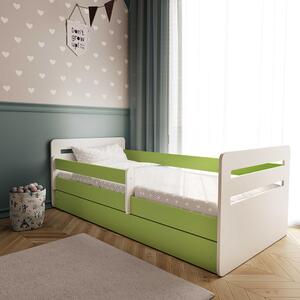 BabyBeds Detská posteľ s úložným priestorom Tomi Farebné prevedenie: Zelená, Velikost postele: 160x80 cm