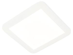 Stropné svietidlo biele 22,5 cm vrátane LED 3-stupňovo stmievateľné IP44 - Steve