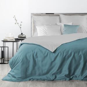 Luxusné sivo tyrkysové posteľné obliečky bavlnený satén Tyrkysová