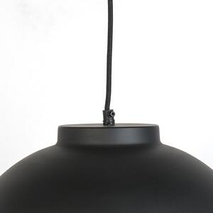 Závesná lampa čierna s mosadzným vnútrom 40 cm - Hoodi