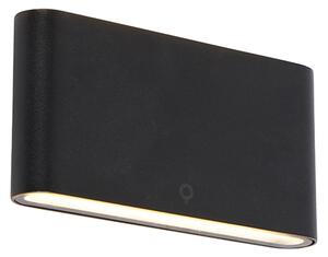 Moderné vonkajšie nástenné svietidlo čierne 17,5 cm vrátane LED IP65 - Batt