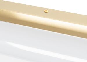 Nástenné svietidlo biele so zlatom vrátane LED 3-stupňovo stmievateľné IP44 - Yordi