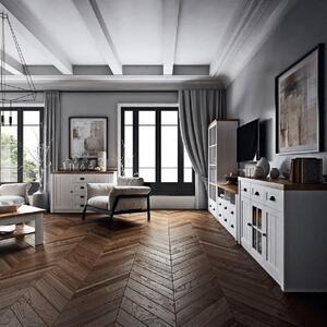 Massive home | Luxusní komoda, TV stolek Provence I MH1496700 Bílá