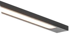 Moderné nástenné svietidlo čierne 62 cm vrátane LED IP44 - Jerre