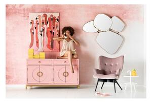 KARE DESIGN Obraz s ručnými ťahmi Flamingo Meeting 120 × 90 cm 90 × 120 cm