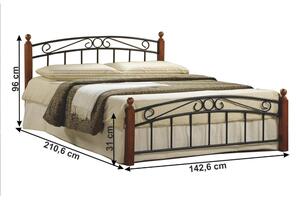 Massive home | Dvoulůžková postel z kovu Kevin MH423530