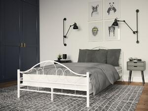 Kovová posteľ Mirioda, Rozmer postele: 120x200, Farba: biela Mirjan24 5903211115073