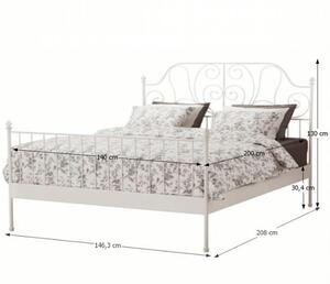 Massive home | Dvoulůžková postel z kovu Karlencho MH799820