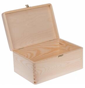 Krabička drevená 30x20x14 cm zapínanie