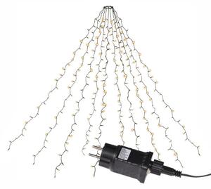 Svetelná reťaz v tvare kužeľa, 280 LED, teplá biela