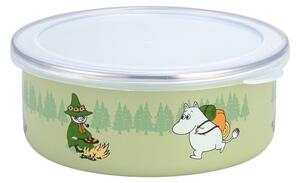 Miska s vrchnákom Moomin Campers 0,8l, smalt / zelená