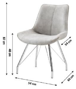 Massive home | Jídelní židle z broušené kůže Berta MH2045260