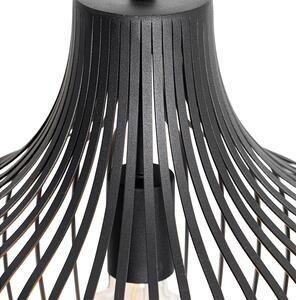 Moderné závesné svietidlo čierne 38 cm - Saffira