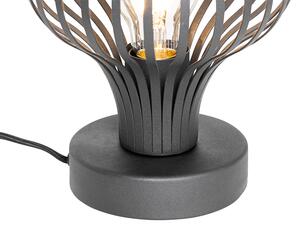 Moderná stolná lampa čierna - Sapphira