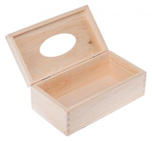 Krabička drevená na vreckovky 14,2x26,2x8,2 cm