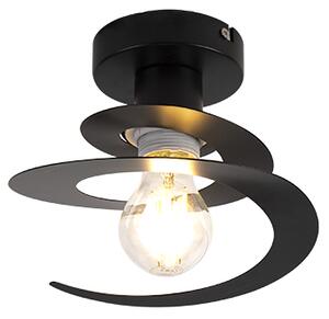 Moderné stropné svietidlo s čiernym špirálovým tienidlom - Scroll
