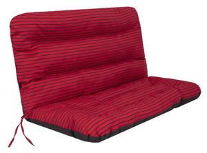 Vankúš na hojdačku ANIA 120 cm pásiky, červený