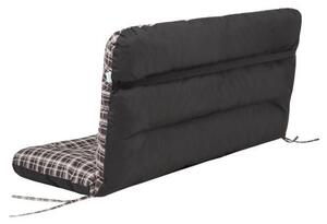 Vankúš na hojdačku ANIA 120 cm károvaný, hnedý