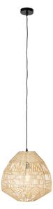 Vidiecka závesná lampa bambusová 41 cm - Bishop
