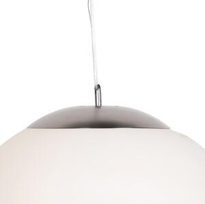 Škandinávska závesná lampa opálové sklo 50cm - Ball 50