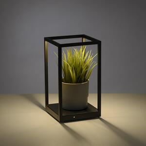 Dizajnová stolná lampa čierna vrátane LED s dotykovým stmievačom - Jitske