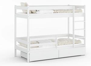Poschodová posteľ Mino 80x160 Biela