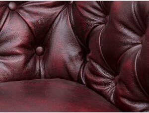 Massive home | Luxusní rohová pohovka Chesterfield I červená z pravé kůže 264x294 MH884CHES