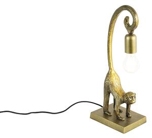 Vintage stolná lampa mosadz - Monkey Hale