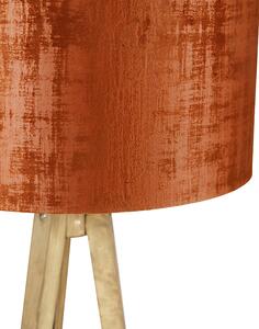 Vidiecky statív vintage drevo s červeným odtieňom 50 cm - Tripod Classic