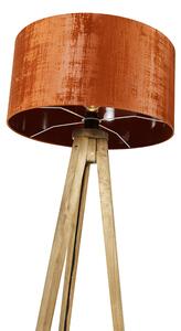 Vidiecky statív vintage drevo s červeným odtieňom 50 cm - Tripod Classic