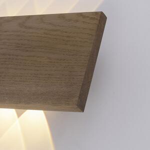 Vidiecke nástenné svietidlo drevené 32 cm vrátane LED 6 svetiel - Ajdin