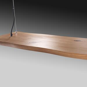 Závesné svietidlo drevené 120 cm vrátane LED s diaľkovým ovládaním - Ajdin