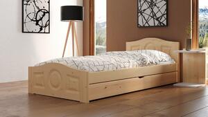 Posteľ Comfort 80/200 cm + zásuvka - masiv smrek 3,5 cm