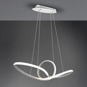 Dizajnové závesné svietidlo biele vrátane LED 3-stupňovo stmievateľné - Levi