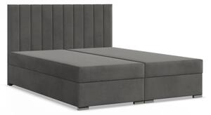 Manželská posteľ AGEN Velvet 180×200 cm sivá