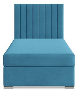 Čalúnená posteľ AGEN Velvet 90×200 cm modrá