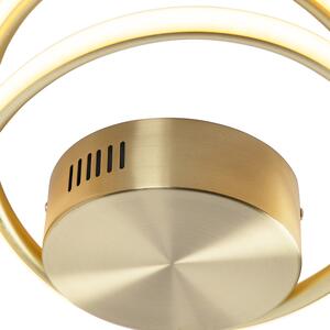 Dizajnové stropné svietidlo zlaté vrátane LED 3 stupňové stmievateľné - Rowan