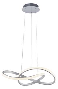 Dizajnové závesné svietidlo oceľové 57 cm stmievateľné vrátane LED - Viola Due