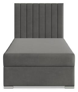Čalúnená posteľ AGEN Velvet 90×200 cm sivá