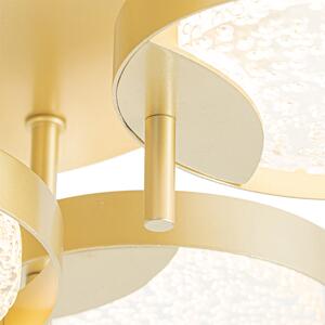 Stropné svietidlo zlaté 42 cm vrátane LED 3-stupňovo stmievateľné - Patrick