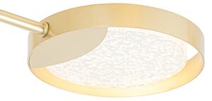 Stropné svietidlo zlaté vrátane LED 3-stupňových stmievateľných 8 svetiel - Patrick